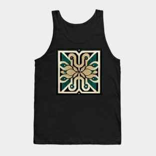 Art Deco design - peacock noir IX Tank Top